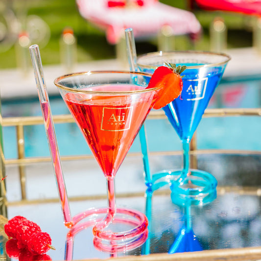 Au Strawtini Glass