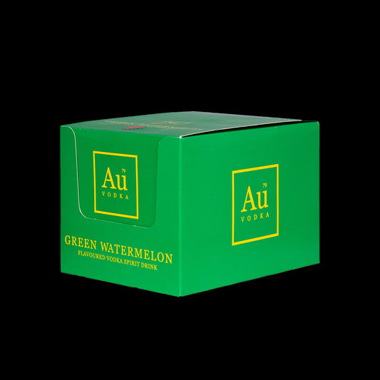 Au Vodka Green Watermelon Miniature Case of 12