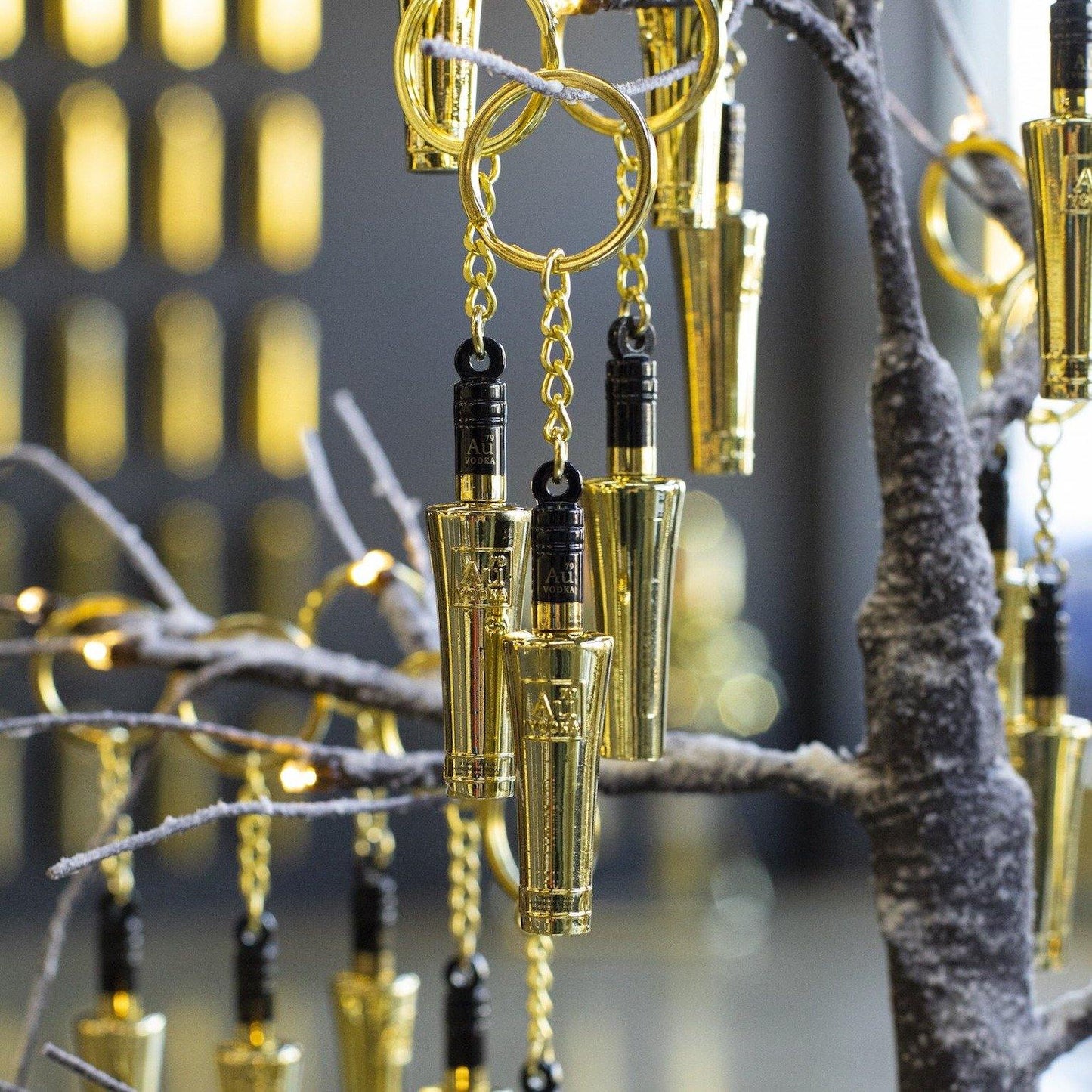 AU 3D Gold Keyring - Au Vodka
