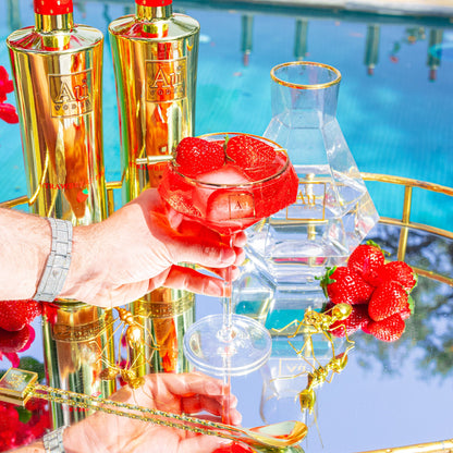 Au Diamond Martini Glass