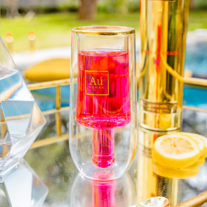 Au Double Wall Bottle Glass