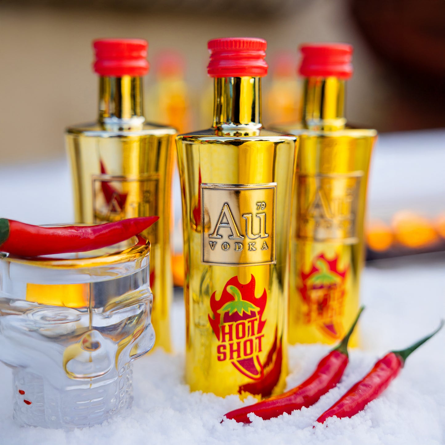 Au Vodka Hot Shot 5cl - 12 Pack