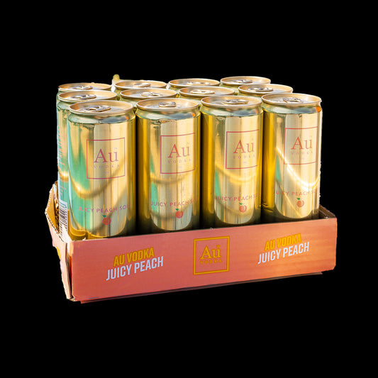 Au Vodka Juicy Peach Pre-Mixed Cans