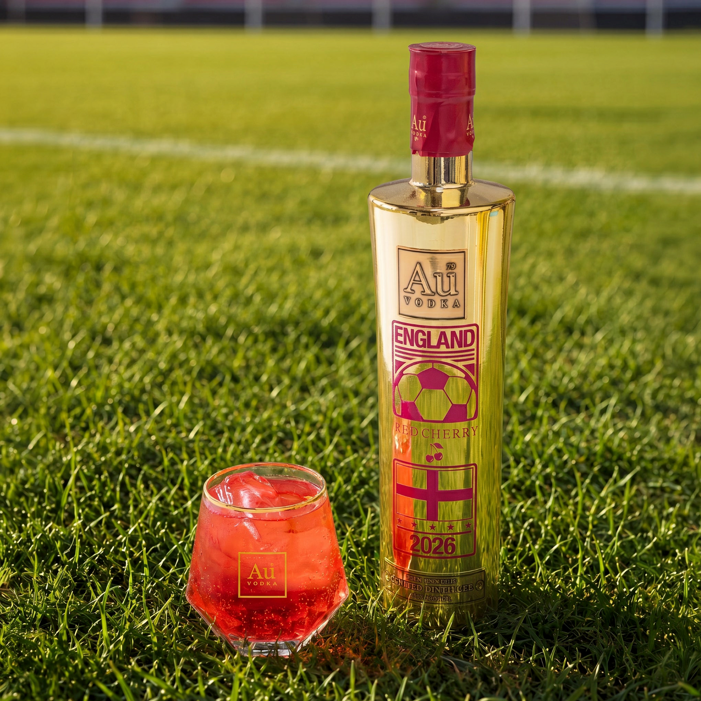 Au Vodka Red Cherry - England Football Edition