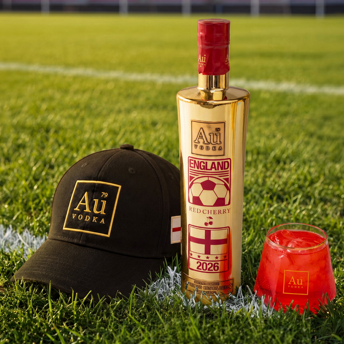 Au Vodka England Football Edition & England Cap