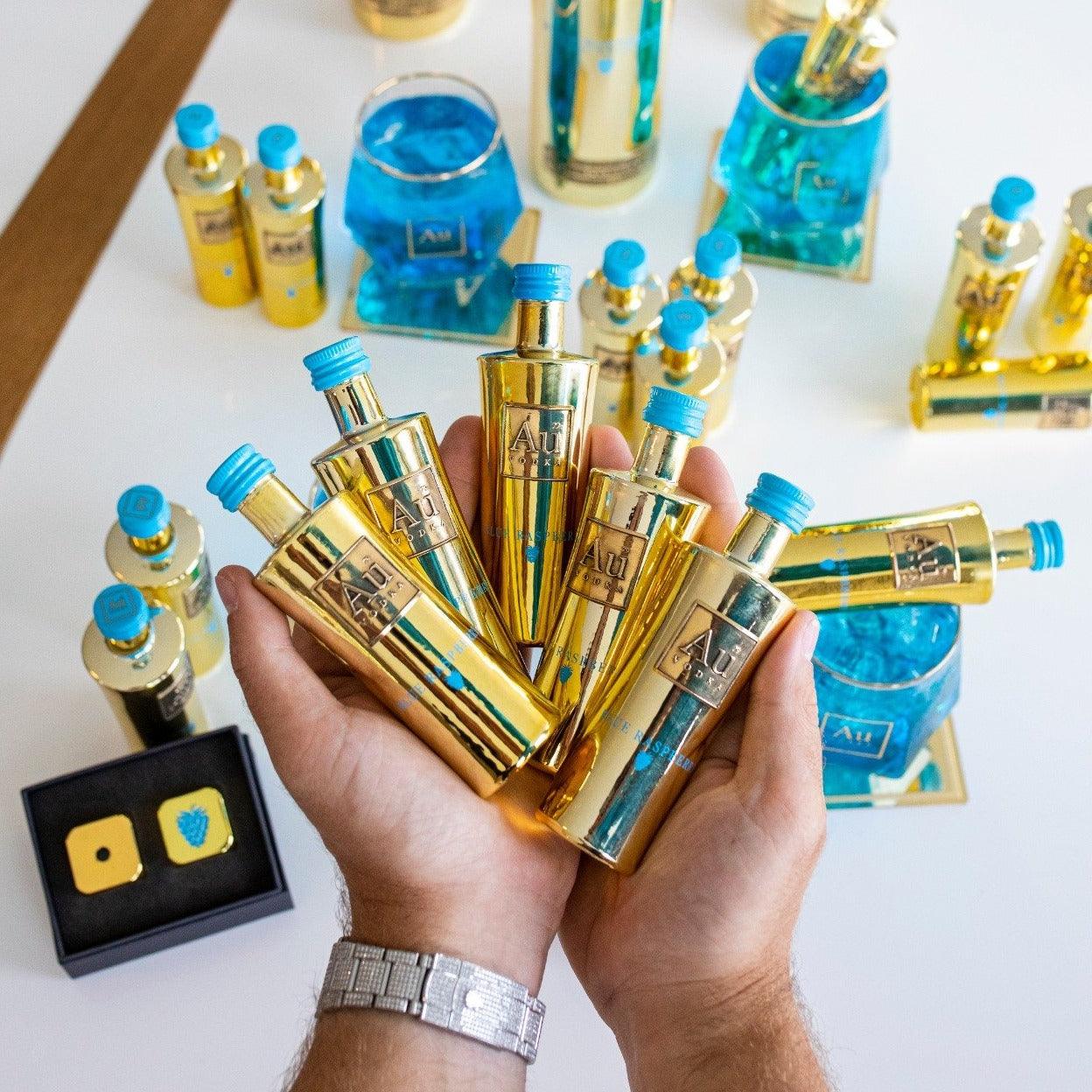 Au Vodka Blue Raspberry Miniature - Au Vodka