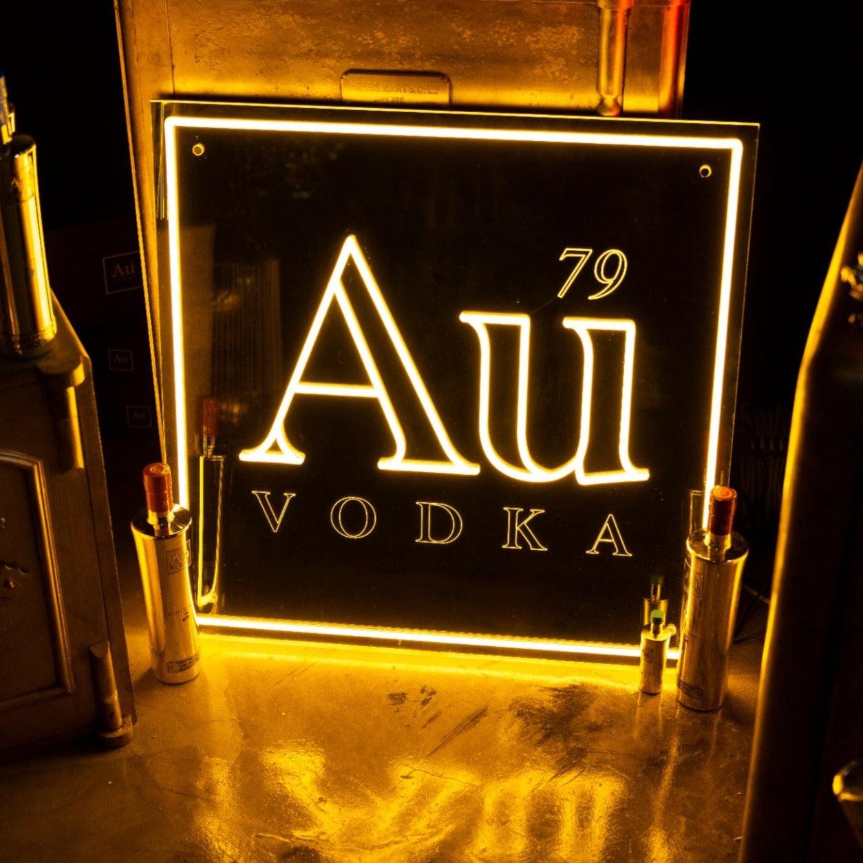 Au Logo LED Sign - Au Vodka