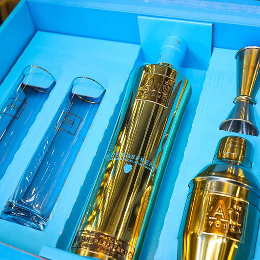 Au Blue Raspberry Cocktail Gift set - Au Vodka